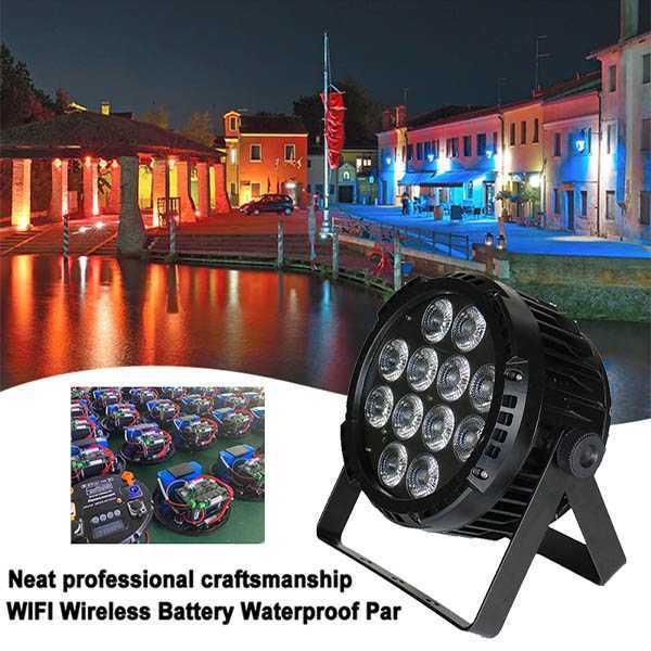 12*18W wireless battery remote control dmx outdoor led uplight