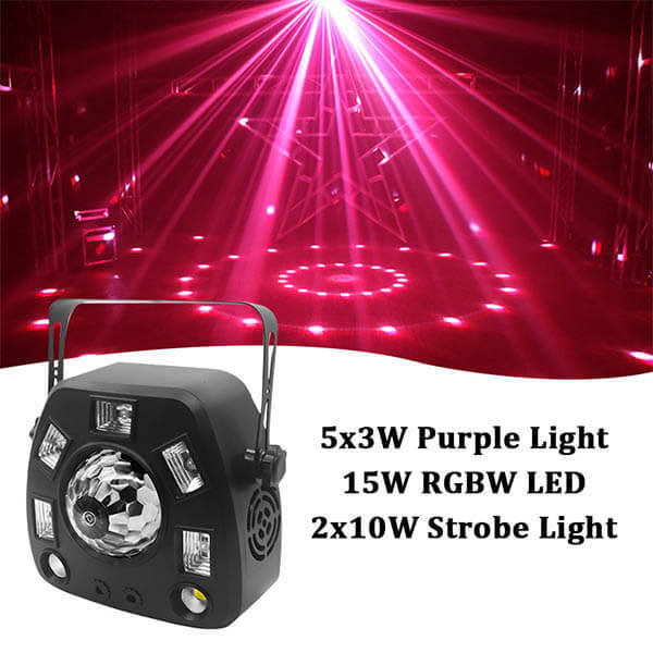 magic ball strobe laser 4in1 dmx512 stage lights remote party lights