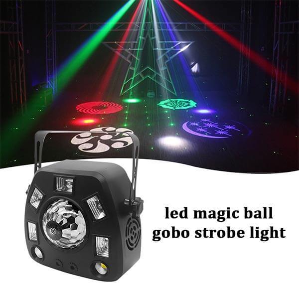 magic ball strobe laser 4in1 dmx512 stage lights remote party lights