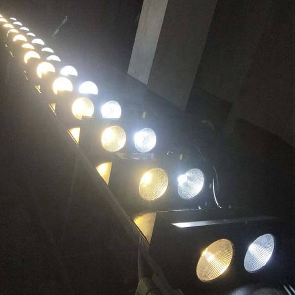 2PCs 100w warm white cob led blinder Pars 2 eyes audience blinder light