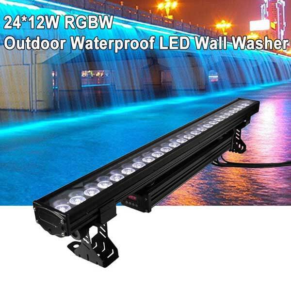 24*12W rgbw LED DMX bar IP65 waterproof light
