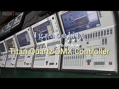 Professional  Titan Quartz Touch Dmx 512 Controller for Stage Lighting Console