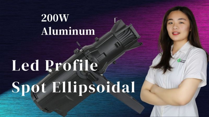 600W Bi-color 2in1 Aluminum LED Profile Spotlight Ellipsoidal