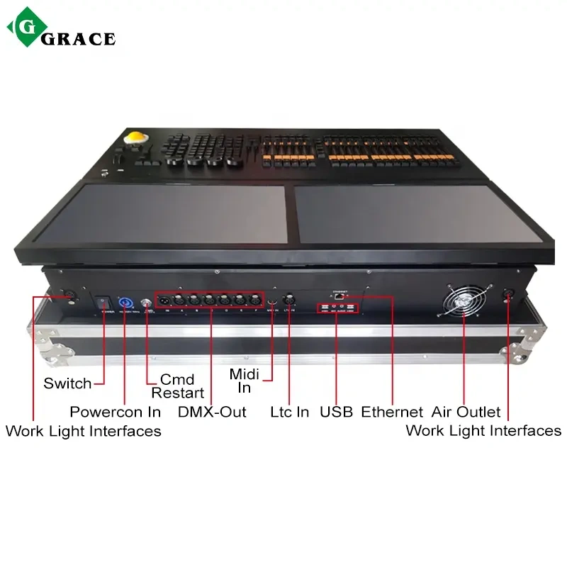 Pro Stage DJ Disco Intelligent RDM DMX Grand MA Console Win7 MA  Lighting Controller Console