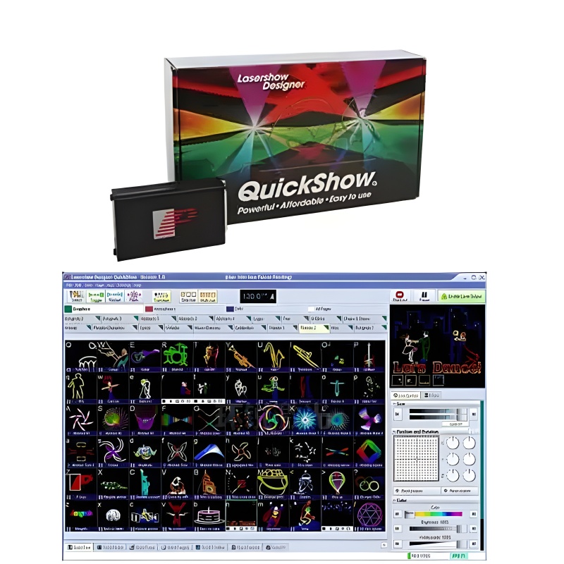 Quick show laser light software controller