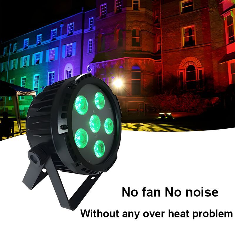 6LEDs IP65 waterproof battery powered  wireless dmx wifi outdoor led par