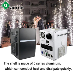 Free shipping /2pcs /650W cold spark machine packing with carton /white or black