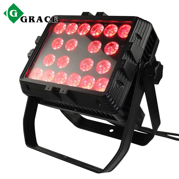 20x18w RGBWAUV DMX512 Rainproof IP65 Square Par Light