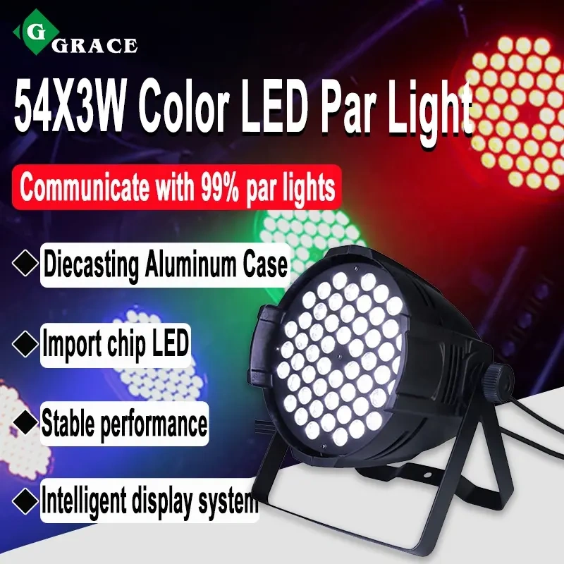 Led Stage Lighting Equipment 54x3w RGBW Par 64