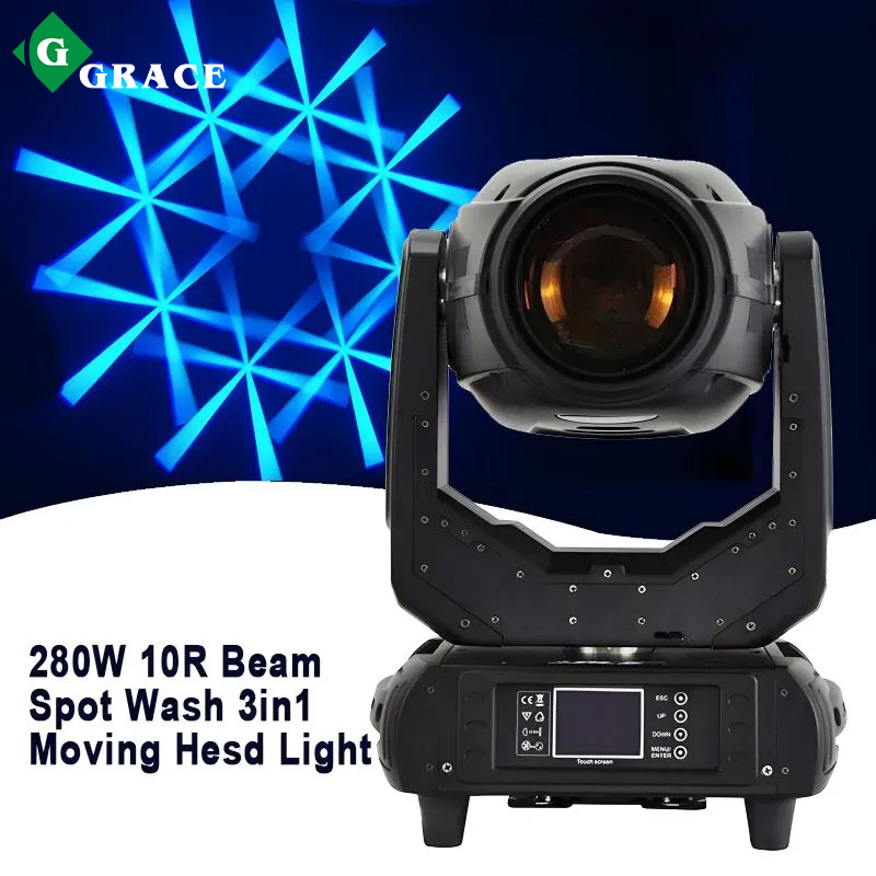 280W 10R beam spot wash 3in1 moving head light