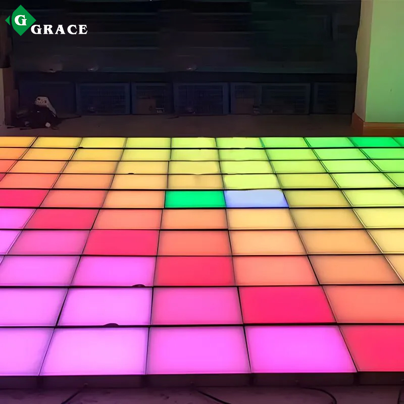 Monoblock Colorful Rainbow LED Dance Floor  Nova Luminous Light