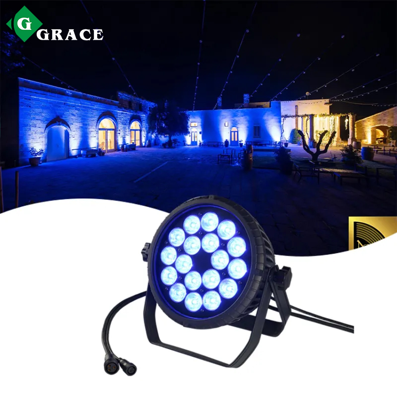 Outdoor Waterproof 18*4in1 RGBW LED Par Lights Stage