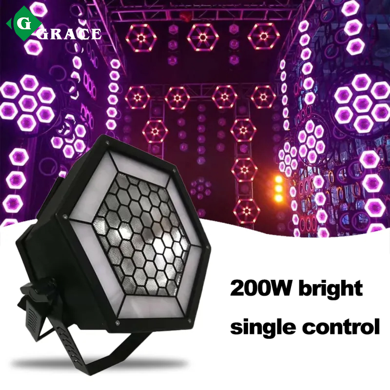 6*24pcs SMD RGB 3in1 leds + 1piece 200W cob led (warm white or cool white)