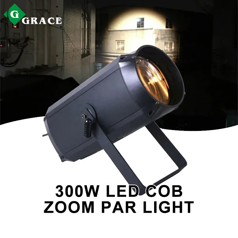 300w COB Zoom Warm White LED Par Can Light