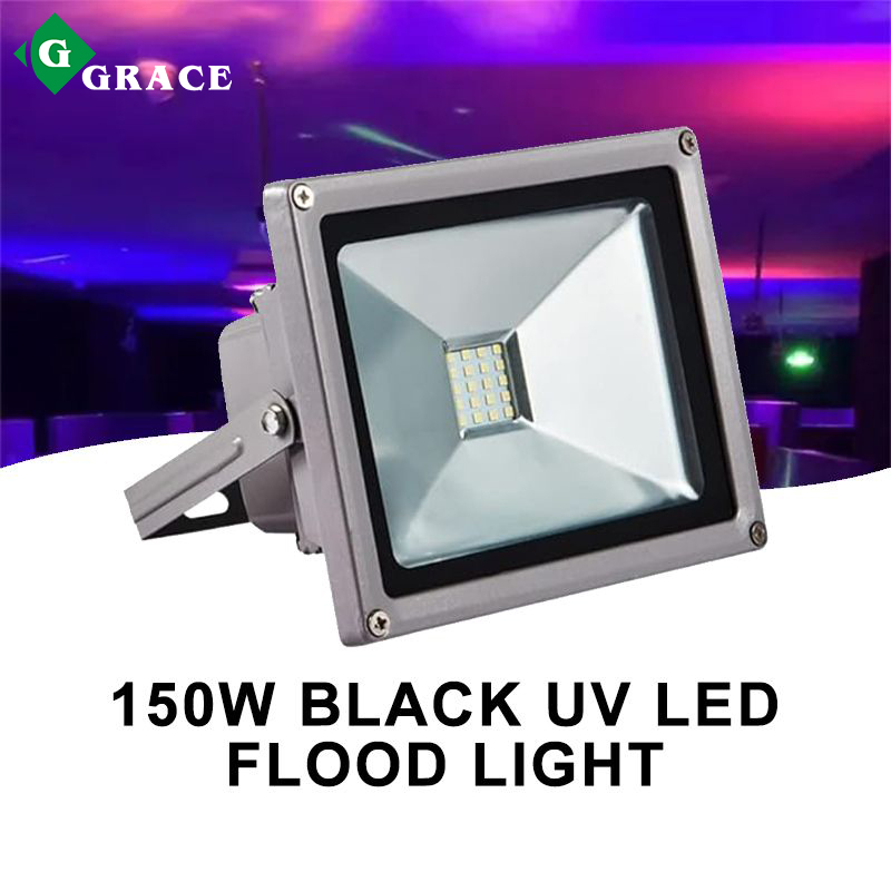 150W Black UV LED Party Show halloween Lights 395NM Purple Flood Light