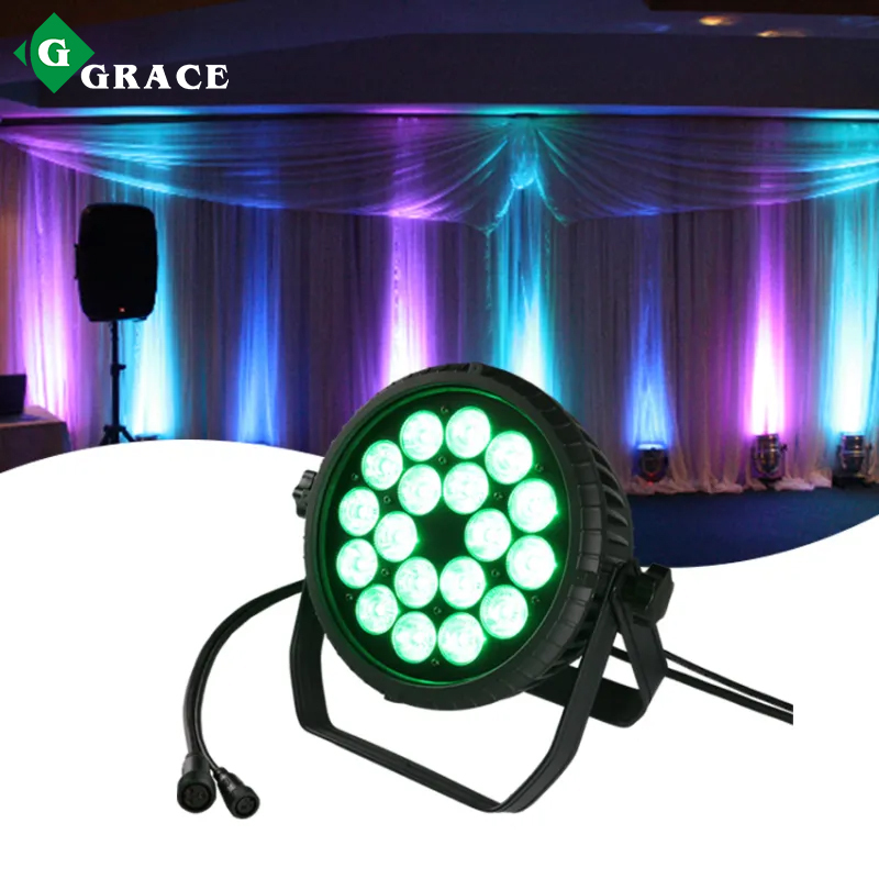 Outdoor Waterproof 18*4in1 RGBW LED Par Lights Stage