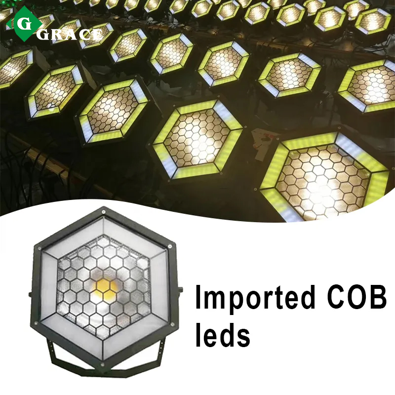 6*24pcs SMD RGB 3in1 leds + 1piece 200W cob led (warm white or cool white)