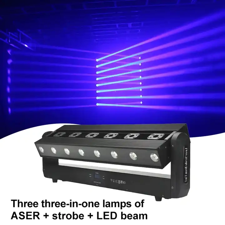 3W laser strobe beam 3in1 led moving head light bar