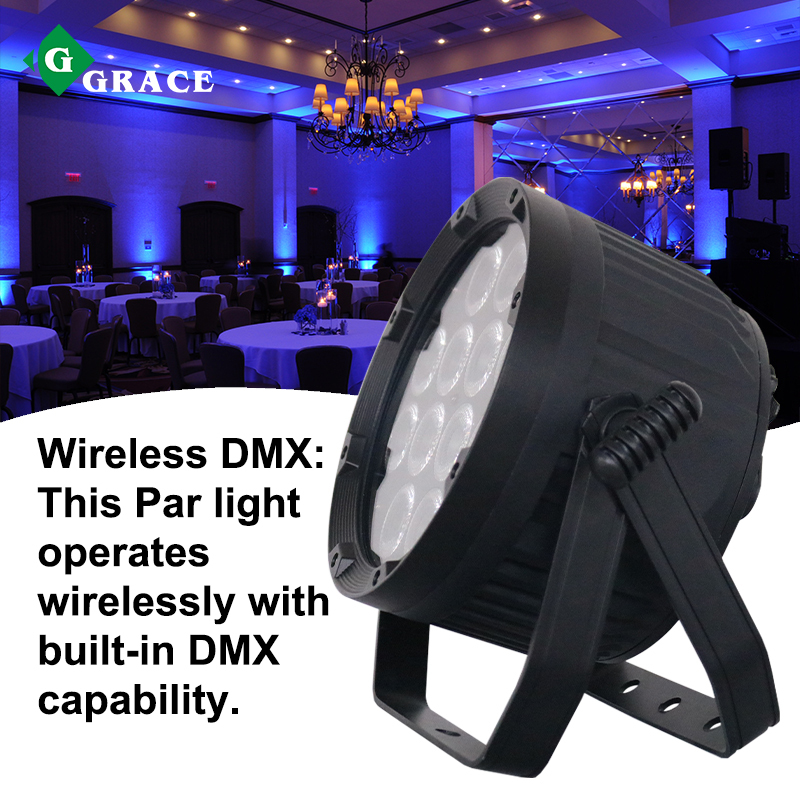 Igracelite  Wireless DMX Battery Outdoor Rgbw LED Par Can Stage Lights