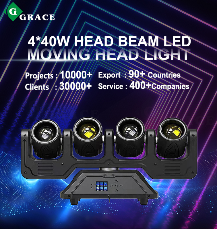 Igracelite 4*40W  Beam Moving Head Lights