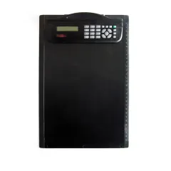 High quality customized A4 legal size plastic black clipboard clip board with calculator ruler