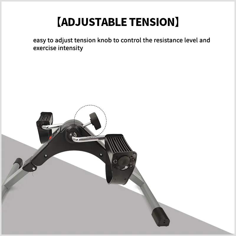 Indoor home exercise bike portable folding mini cycle with digital LCD display