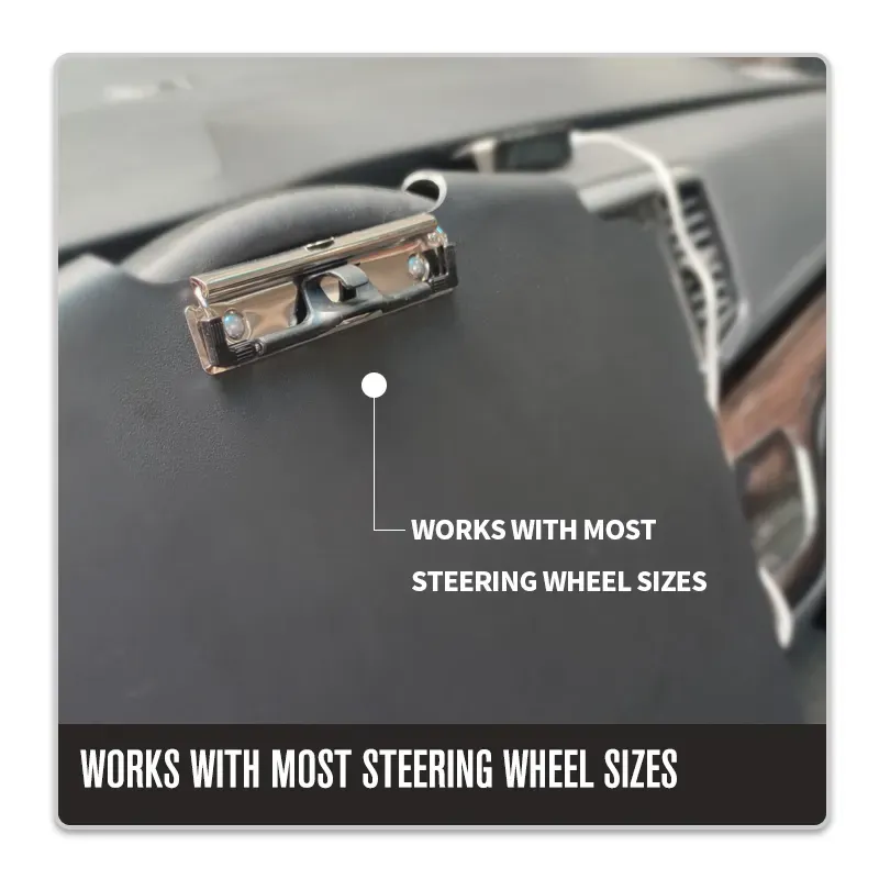 ABS Plastic Steering Wheel Desktop Writing Board Clipboard For Car Truck