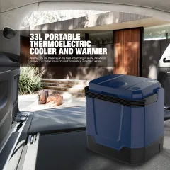 33L DC 12V Car Fridge Camping Cooler Portable Fridge Freezer Refrigerator Thermoelectric Cooler And Warmer