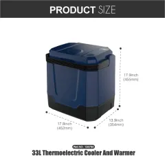 33L DC 12V Car Fridge Camping Cooler Portable Fridge Freezer Refrigerator Thermoelectric Cooler And Warmer