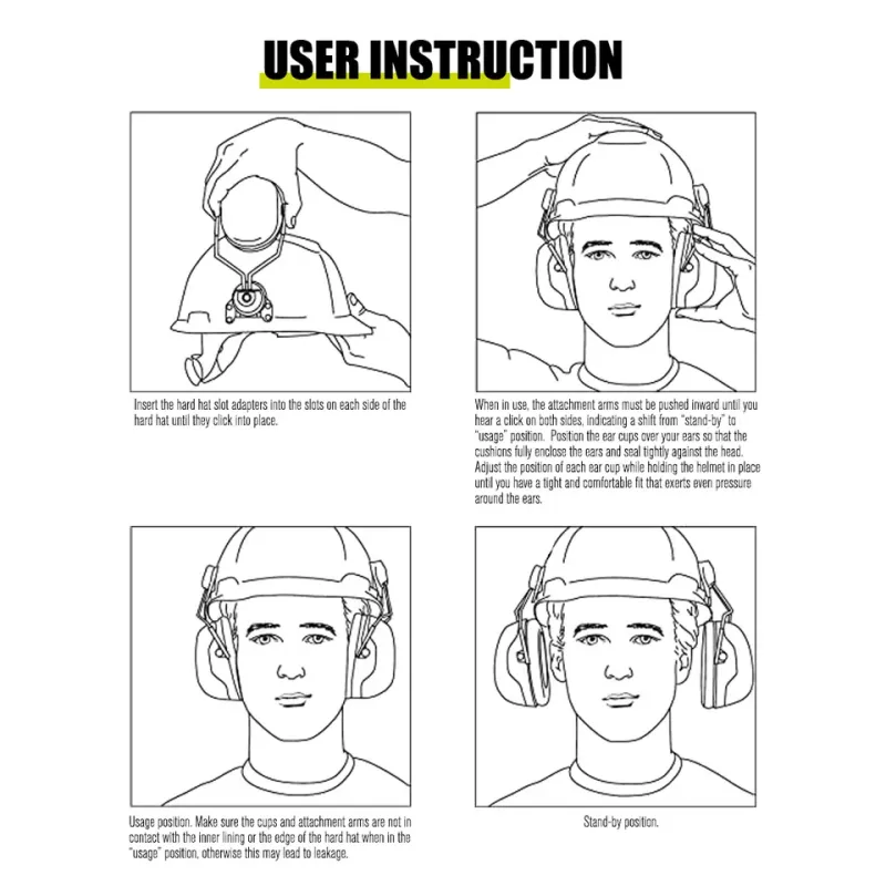 Industrial Ear Protector Ear Muffs Protection Anti-noise Soundproof Hearing Protection Shooting Earmuff