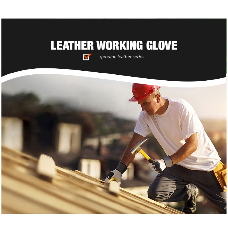 Safety Gloves Nitrile Cuff Construction Logistic Leather Men's Work Gloves Warehousing Work Gloves Industrial