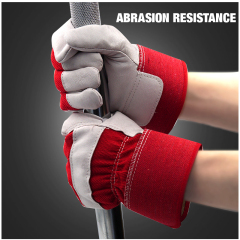 Safety Gloves Nitrile Cuff Construction Logistic Leather Men's Work Gloves Warehousing Work Gloves Industrial