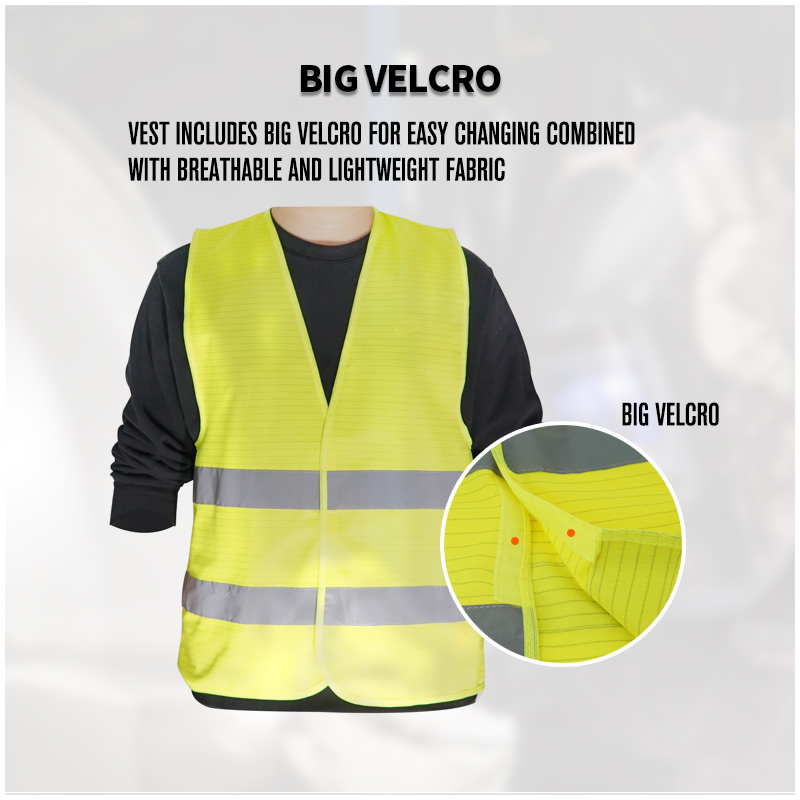 ESD High Visibility Reflective Safety Vest Anti Static