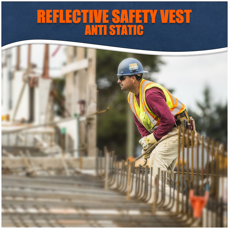 ESD High Visibility Reflective Safety Vest Anti Static