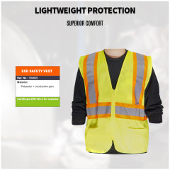 ESD High Visibility Reflective Safety Vest Anti Static