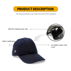 Custom black safety ABS EVA inner protective summer bump cap helmets