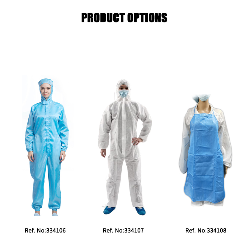 ESD Smock Polyester Carbon Fiber Antistatic Dust prevention