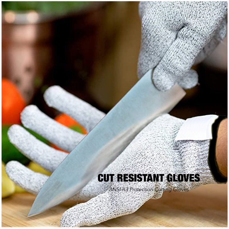 Cut Proof Work Safety Protection Spearfishing Construction Kitchen Anti Cut Glass Fiber Pe Carbon Fiber Polyester Gloves