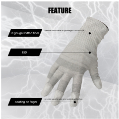 Cut Proof Work Safety Protection Spearfishing Construction Kitchen Anti Cut Glass Fiber Pe Carbon Fiber Polyester Gloves