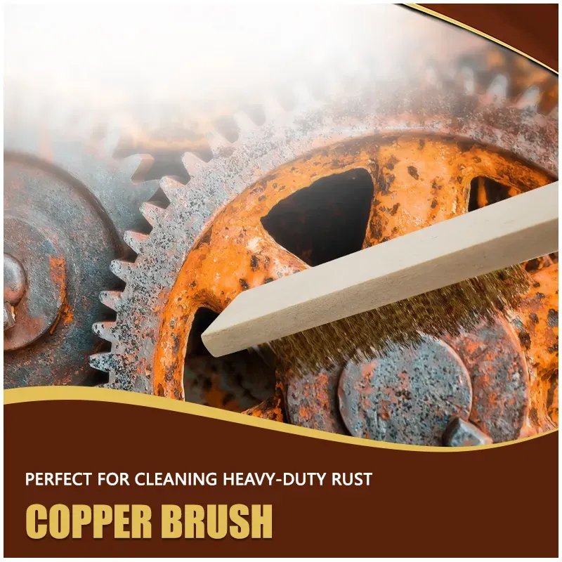 Wire Brush Heavy Duty Copper For Cleaning Rust