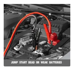 Jumper Cables 8 Gauge 12 Feet Heavy Duty Booster Cables with Carry Bag Jump Start Dead or Weak Batteries for Car