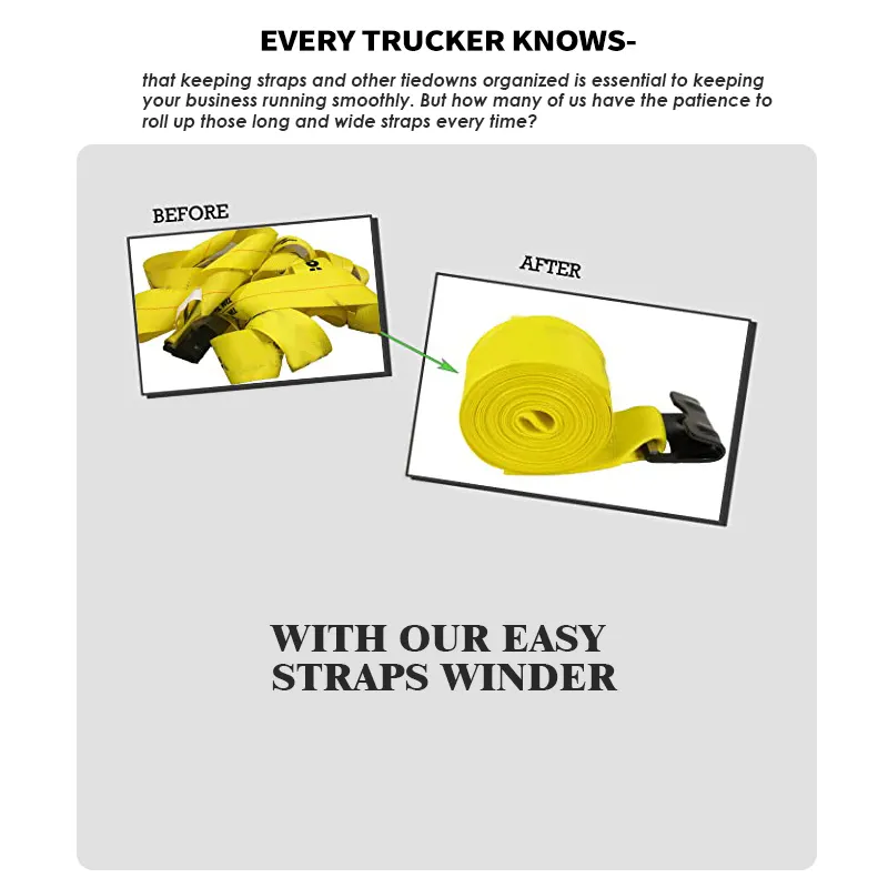Strap Winder for Flatbed Truck Hand Roller for Winding Winder Winch Winder for Winch Straps