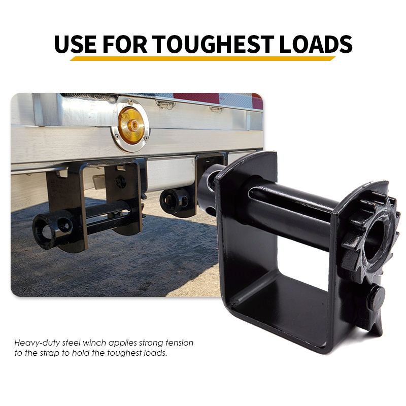 Standard Weld-On Winch for Flatbed Trailer Heavy Duty Standard Tie-Down Winch