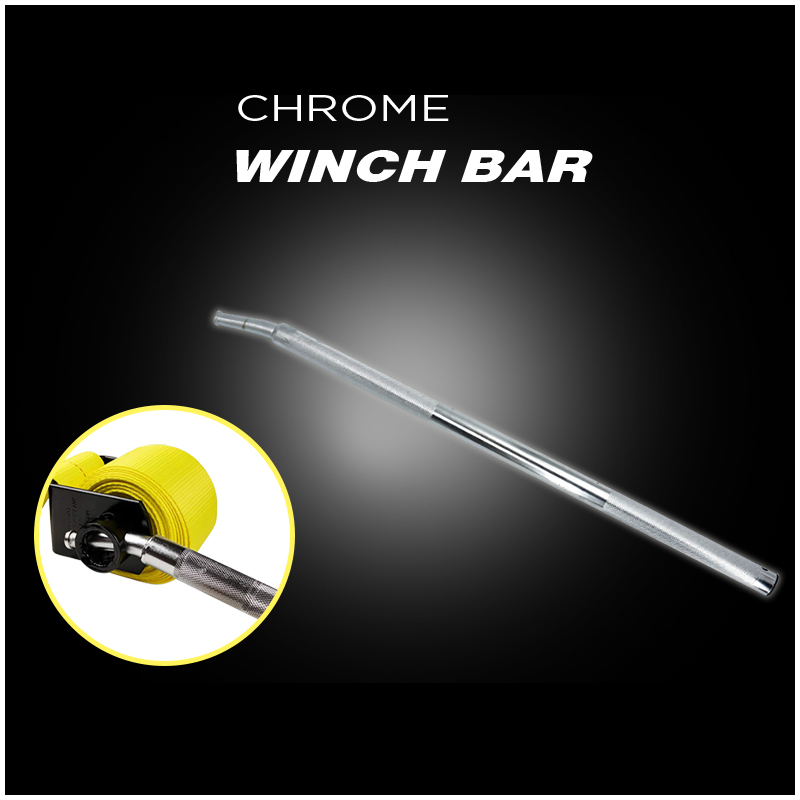 36 inch Chrome Combination Winch Bar