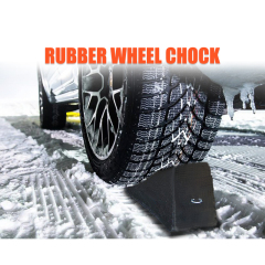 Heavy Duty Rubber Wheel Chock With Handle