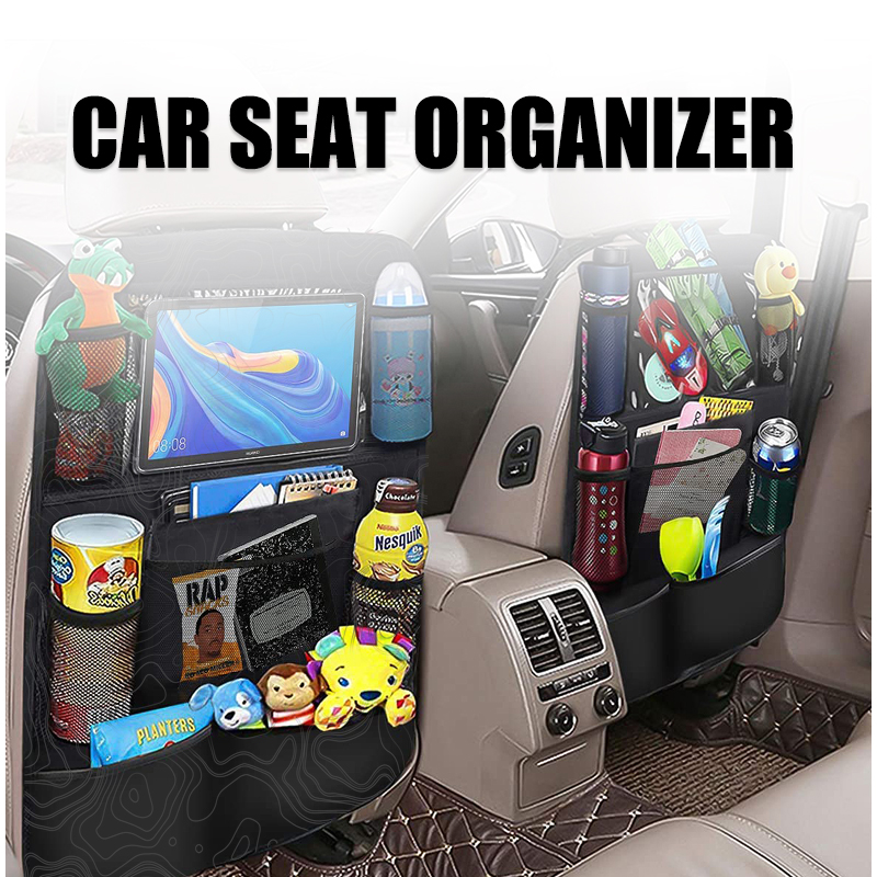 Car seat organizer Backseat for Kids Durable Waterproof Oxford Fabric with Touchable Tablet Holder
