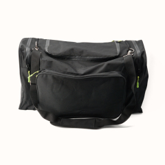 Black Duffle Bag polyester With Padded Shoulder Strap