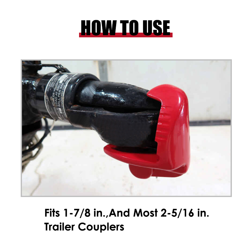 Heavy Duty Truck Trailer Aluminum Coupler Lock with 2 keys