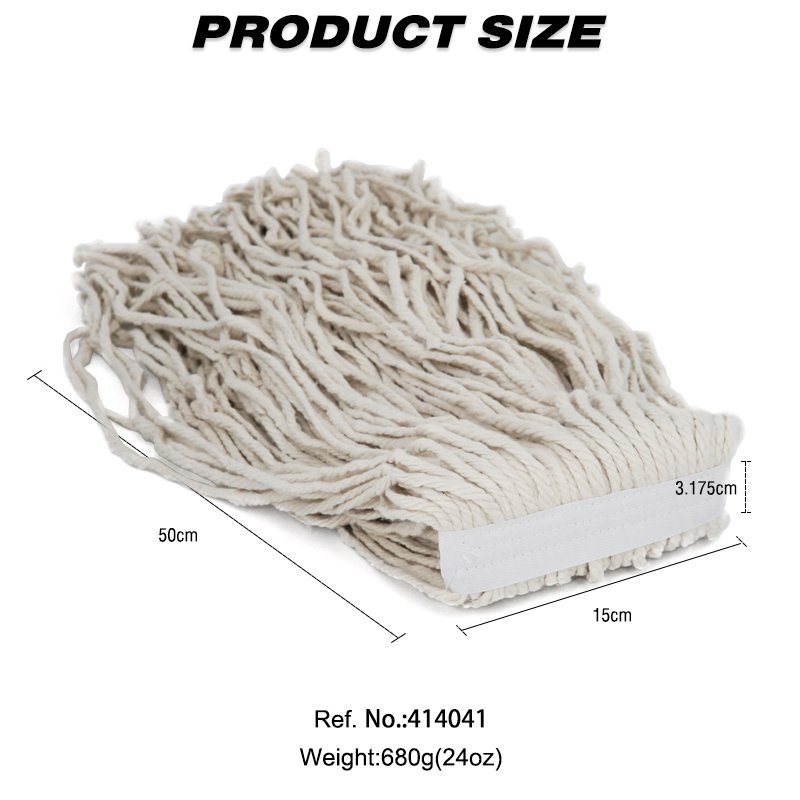 24oz Cotton Open-End Mop Heavy Duty Cotton Mop