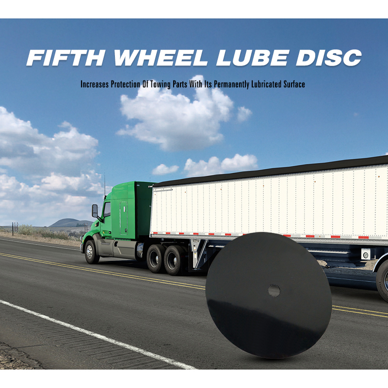 Fifth Wheel Lube Disc With Steel Retention Clip